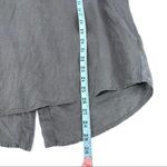 Ellen Tracy Linen Top Gray with Gold Tassel Zipper Medium vacation Photo 6