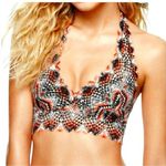 PINK - Victoria's Secret PINK Victoria’s Secret Multi Aztec Lightly Lined Lace Bralette Bra size Medium Photo 0