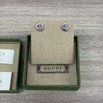 Gucci  Trademark Sterling Silver Stud Earrings Photo 2