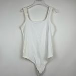 Abercrombie & Fitch Abercrombie Soft AF Collection White Ribbed Tank Sleeveless Bodysuit Size Medium Photo 1