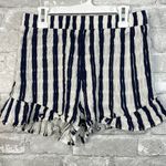 Maven West  Ruffle Hem Striped Shorts Photo 0