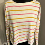 Lumière Lumiere size small pink and yellow striped‎ sweater. Photo 0