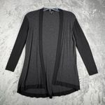 Eileen Fisher Sweater Womens Small Gray Open Cardigan Preppy Neutral Minimalist Photo 1