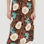 RHODE Maci Midi Dress Scarlet Aura Blossom Grande Red Size 0 Photo 0