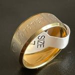 8mm gold forever love ring size 7 Photo 0