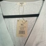 Nic+Zoe  White Twist Front V-Neck Tee Photo 4