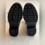 Chelsea and Violet War Womens Black Tan Snakeskin Leather LaceUp Combat Boots Photo 6