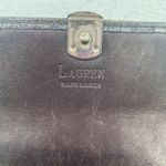 Ralph Lauren Vtg Lauren  Wallet Croc Embossed Brown Leather Checkbook Pocketbook Photo 6