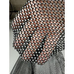 Calzedonia NWT  Black Rhinestone Mesh Flared Pants S/M Photo 14