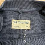 We The Free  People Skater Boy Twofer Pullover Sweatshirt Cotton Blue Size M Photo 3