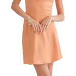 Sage The Label  cowl neck drape Peach Dress. NWT hoco party prom wedding gala Photo 0