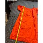 J. Crew‎ Style F2302 4 Off The Shoulder Dress Cotton Poplin Orange BLOGGER FAV Photo 5