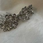 Rhinestone Hair Comb Event Accessory Silver Photo 4