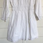 Universal Standard Romantic White Embroidered Eyelet Dress Smocked Waist Bohemian Mini - S NWT Photo 10
