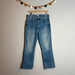 Mother The Tripper Ankle Fray Denim Blue Jeans Riding the Cliffside Size 31 Photo 1
