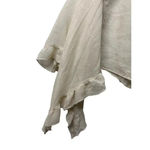 FAVLUX  Front Tie Blouse Size Large Cream Sheer Cottage Core Lagen Look Photo 2