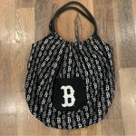 MLB Boston Red Sox Fabric Black White Tote Bag Photo 0