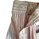 American Eagle  Button Up Shirt Long Sleeve Boxy Fit Grunge Pink Striped Size XL Photo 2