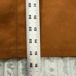 Mosaic & Co Y2K Mini Skirt Womens S Cognac Faux Suede Brown Boho Western Retro Photo 6