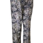 Theory Black Emmanuel Snake Silk Wide leg Trousers Photo 2