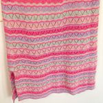 Vintage Womens L Pink Pastel Stripe Crochet Midi Skirt Fairycore Boho Beach Y2K Size L Photo 10