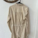 Xirena Cream Tan Harlee Button Down Corduroy Ruffle Jumpsuit Playsuit Size L Photo 5