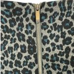 Talbots Leopard Print Ponte Knit Back Zip Sheath Dress Size 10 Career Office Photo 6