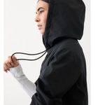 Athleta M Midday Cropped Hoodie Black Medium Photo 2