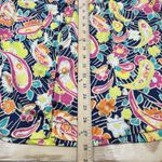 Umgee USA Multicolor Floral Satin Colorful Peasant Blouse Size 1X Relaxed Flowy Photo 10