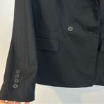 Talbots NWT Kate Fit Romantically Curvy Double Breasted Black Wool Blazer Size 8 Photo 7