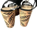 sbicca  Staycation Black Suede Ankle Lace Up Platform Wedge Sandal size 10 Photo 5