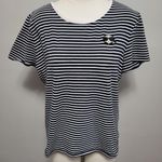 Karl Lagerfeld  Paris striped emoji tee size large Photo 1