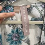 Vintage Silk Floral Women's Kimono Robe Blue Photo 3