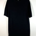COS Womens Cotton Short Sleeve A Line Short Sleeve Shirt Dress Black Size Small Photo 0
