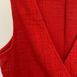 Madewell Crosshatch Side-Tie Tank Mini Dress in Bright Red Photo 8