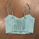 ZARA Gingham Corset Top Photo 2
