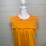 J.Crew  Women's Top -‎ Sleeve
Flutter Mustard Yellow Size M Photo 1