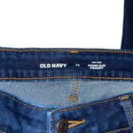 Old Navy  Dark Wash Blue Straight Leg Jeans Mid Rise Slim Women’s Size 14 Pants! Photo 2