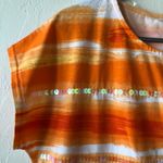 White Stag  Womens T.Shirt Size Small 4-6 Embellished Sequined Front Side Tie New Photo 3