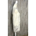 Aerie ‎ Women's Medium Ivory Lace Hi-Low Swimsuit Coverup Dress Photo 1