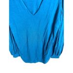 Boston Proper  blue long sleeve‎ top Photo 2