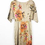 St. John  Satin Floral Silk Mini Dress Size 4 Elegant Classic Cocktail Photo 0