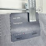Tommy Hilfiger NWT  Women's Blue White Hampton Pinstripe Chino Pant Slim 18W Photo 6