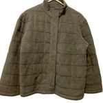 Charter Club  WOMENS WINDOW PANE PUFFER FLEECE WINTER VELCRO COAT JACKET SMALL Photo 0