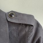 Banana Republic  Womens Gray Lined Trench Coat Belted Size Small Photo 5