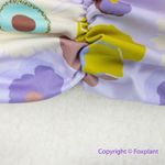 NEW Free People x Beth Richards delray 70’s floral bikini top, purple, size XS Purple Photo 6