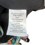 Black Halo Yara Cocktail Dress One Shoulder Colorful Abstract Print Size 4 Photo 12