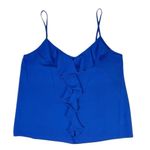 Paper Crane Bright Blue Spaghetti Strap Tank Top Small Photo 0