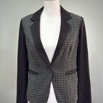 Houndstooth CLEARANCE! Black Laundry Shelli Segal Stretch Blazer Size 8 EUC Photo 0
