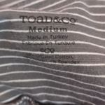 Toad & Co  gray striped chaka skirt size medium Photo 2